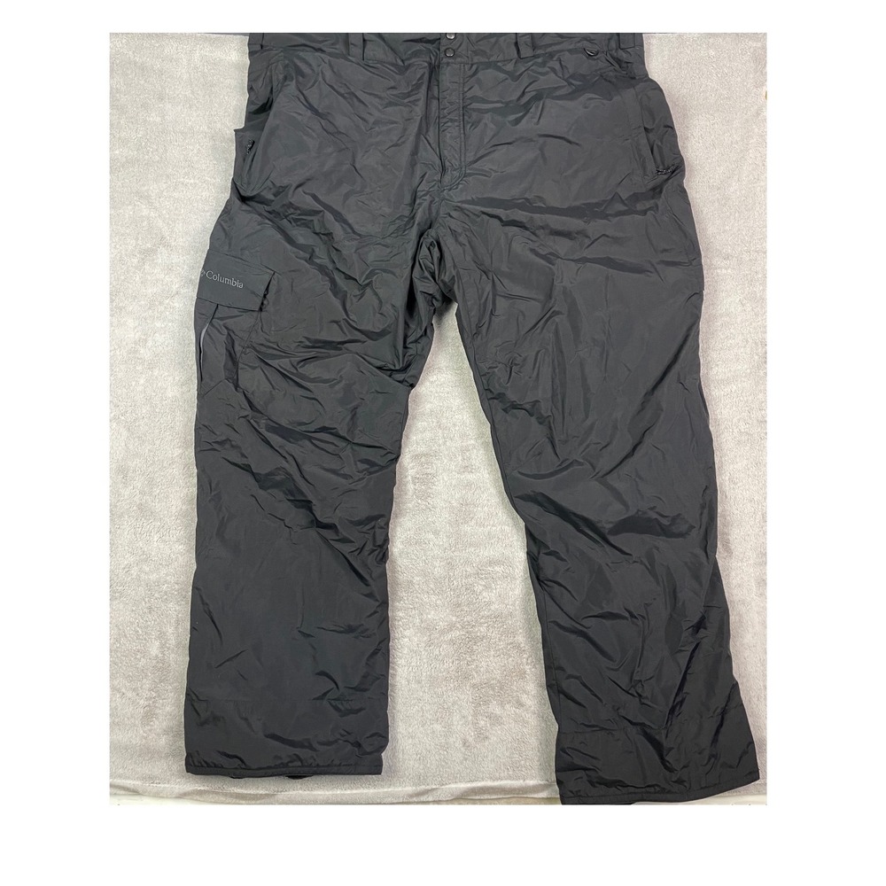 Columbia Omni-Tech Men's 3X Black Cargo Snow Ski Snowboard Pants Waterproof 3XL